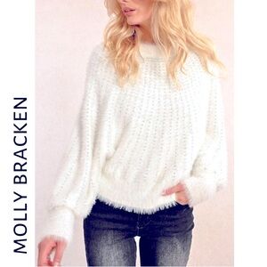 Molly Bracken Women's White Sweater